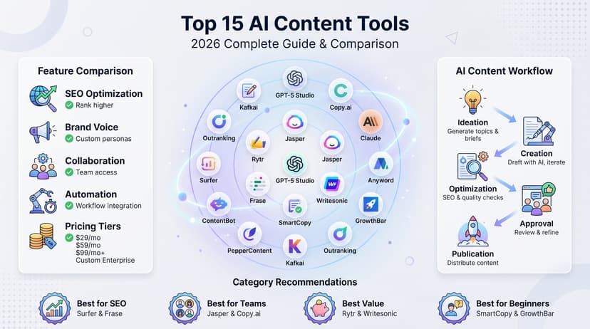 AI Content Creation Tools: Top 15 for 2026