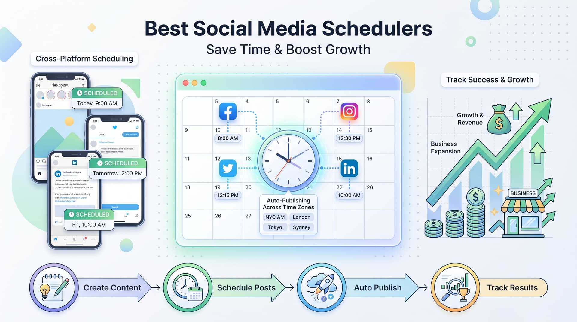 Best Social Media Scheduler for Small Business: 12 Tools to Save Time & Boost Growth
