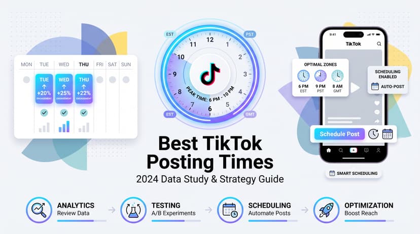 Best Time to Post on TikTok: Complete 2024 Data Study & Optimal Posting Guide
