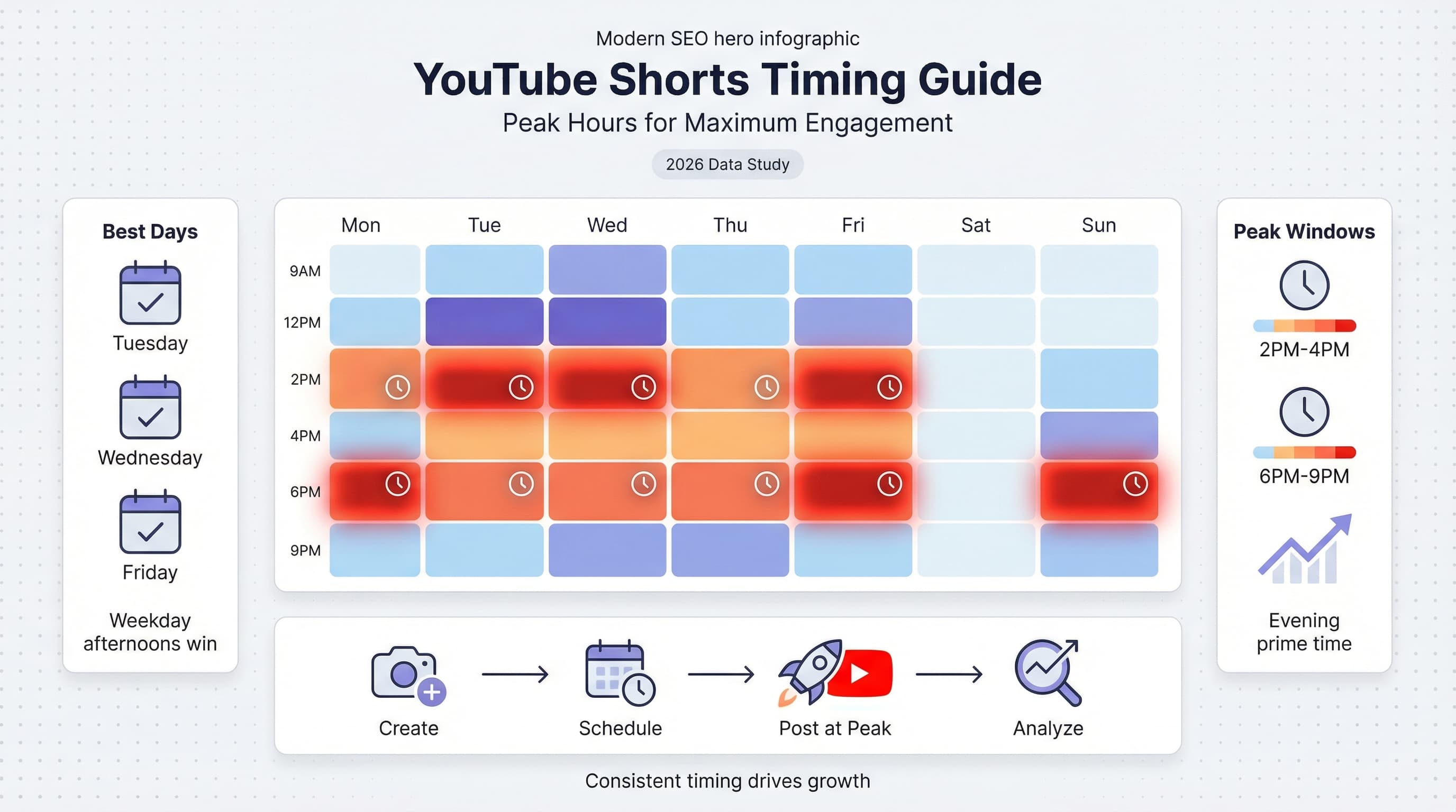 Meilleure heure pour publier des YouTube Shorts : etude complete 2026