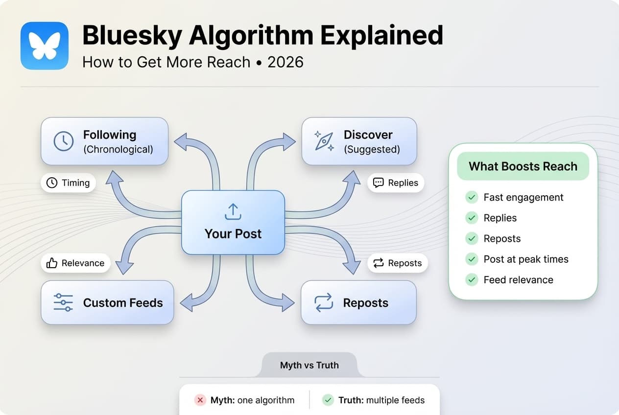 How the Bluesky algorithm distributes content