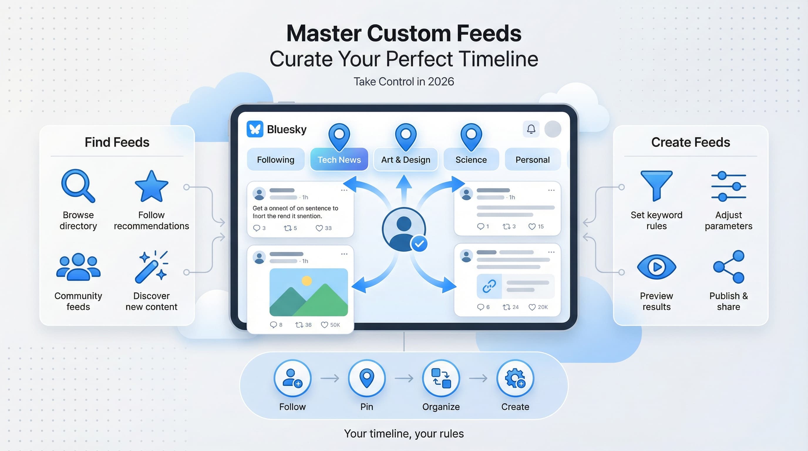 Feeds Personalizados do Bluesky: Como Usar (Guia Completo para 2026)