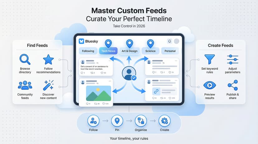 Bluesky Custom Feeds: How to Use Them (Complete Guide for 2026)