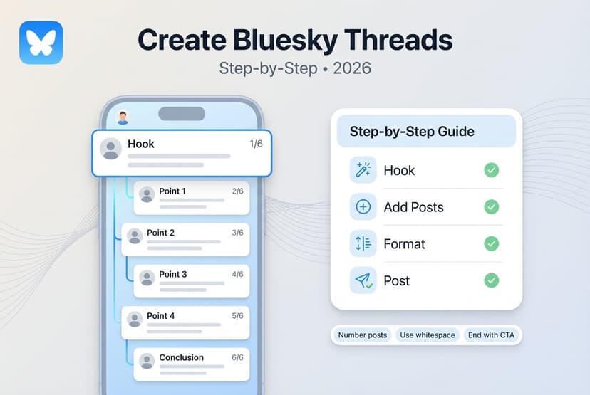 How to create Bluesky threads step-by-step guide