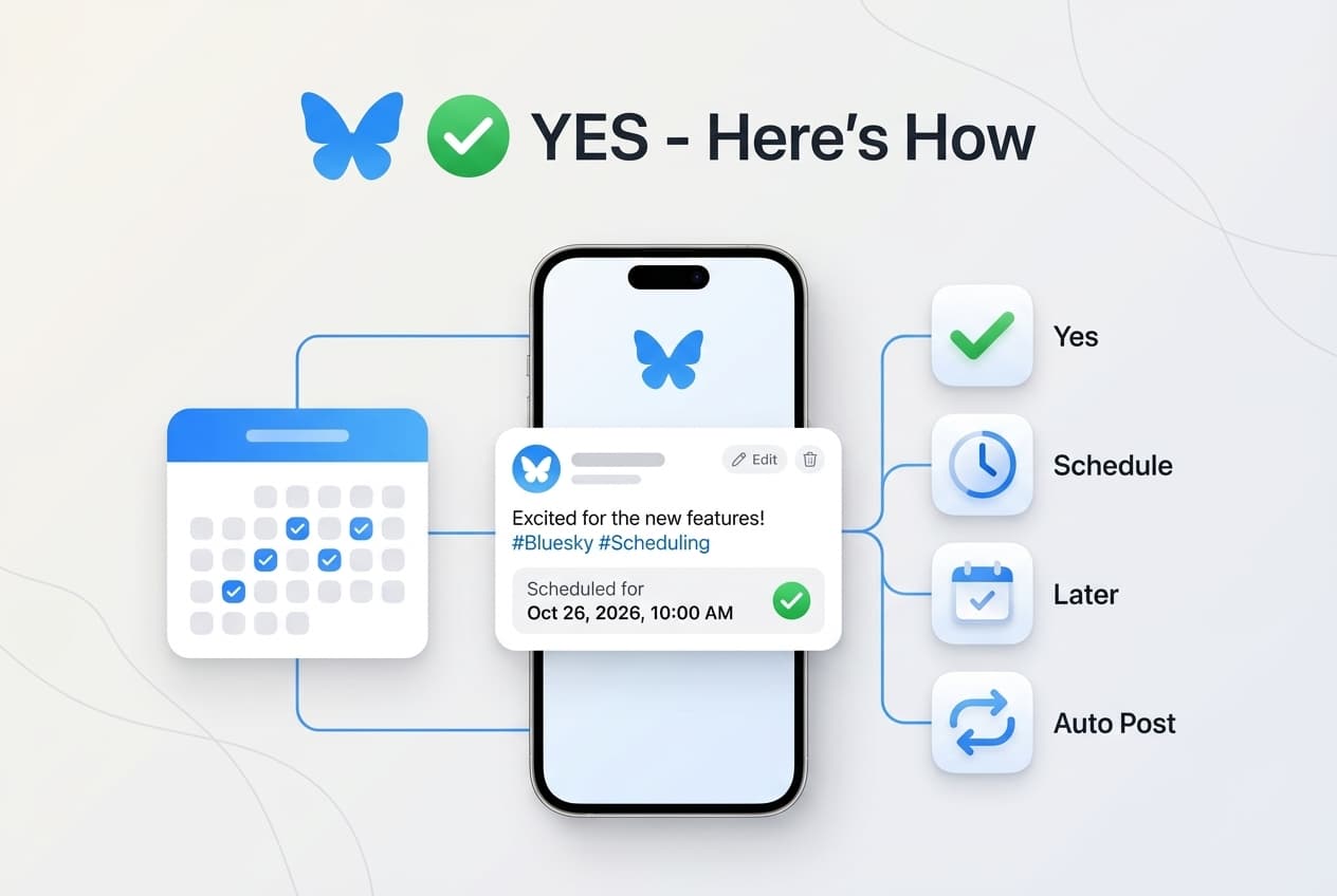 Can you schedule posts on Bluesky? Yes - here's how