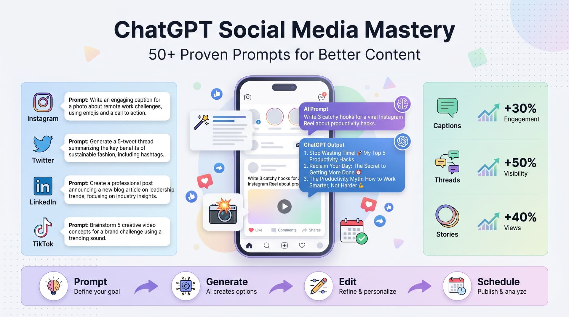 ChatGPT for Social Media: Prompts & Tips to Create Better Content