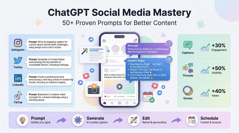 ChatGPT for Social Media: Prompts & Tips to Create Better Content