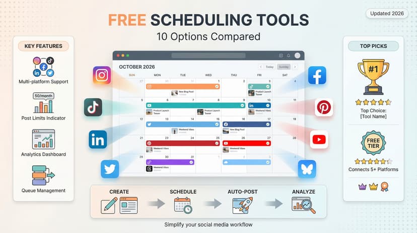 Programmateur reseaux sociaux gratuit : 10 meilleures options 2026