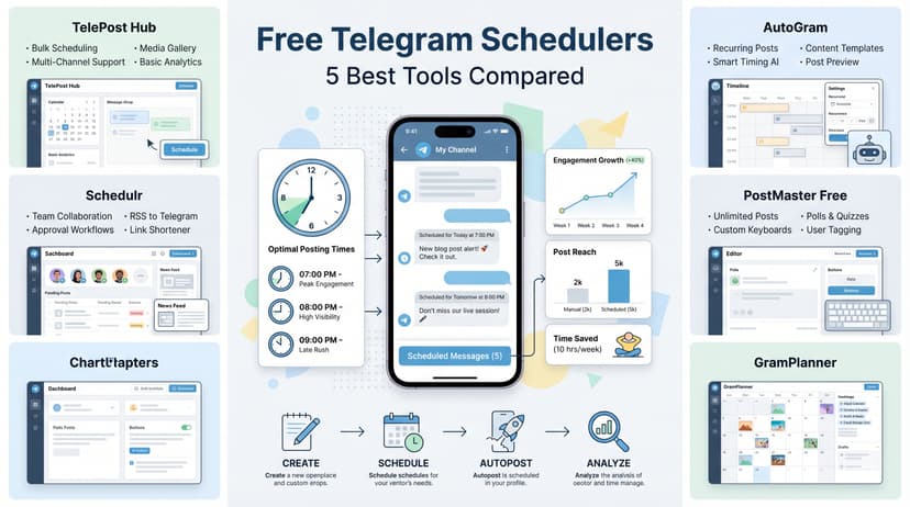 Free Telegram Scheduler: 5 Best Options to Automate Your Messages in 2024