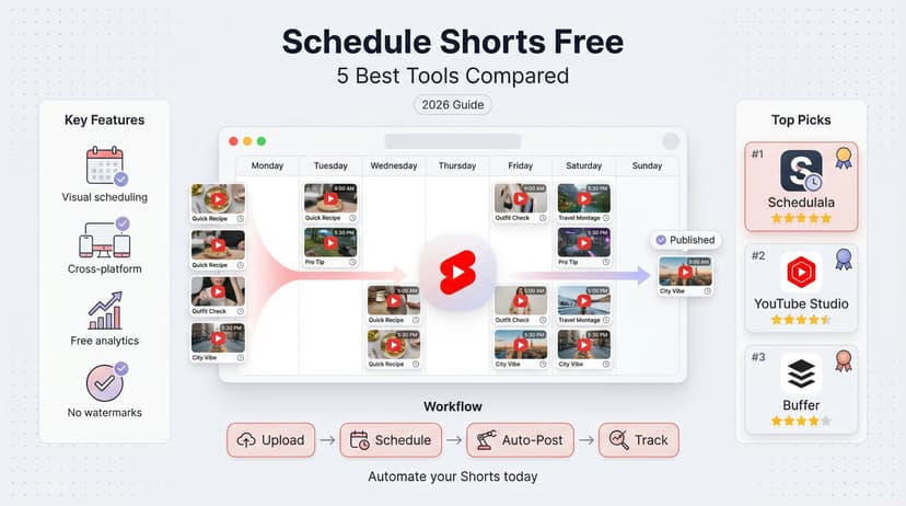 Free YouTube Shorts Scheduler: 5 Best Options to Automate Your Uploads in 2026