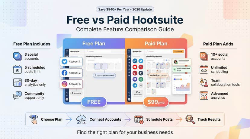 Hootsuite Free vs Paid: What Do You Get in 2026? Complete Breakdown
