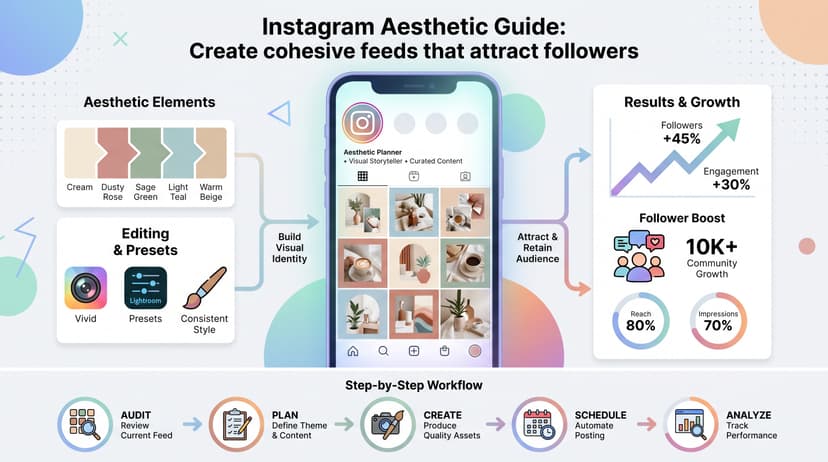 Instagram Aesthetic: How to Create a Cohesive Feed That Attracts Followers