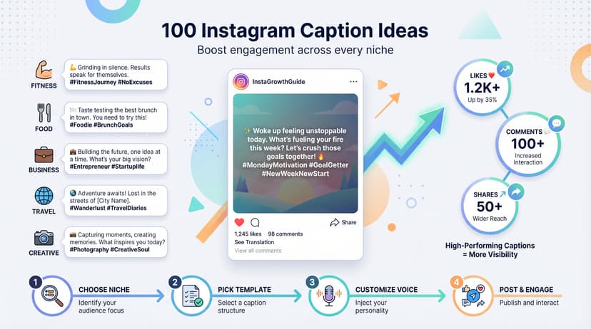 Instagram Captions: 100 Ideas for Every Niche