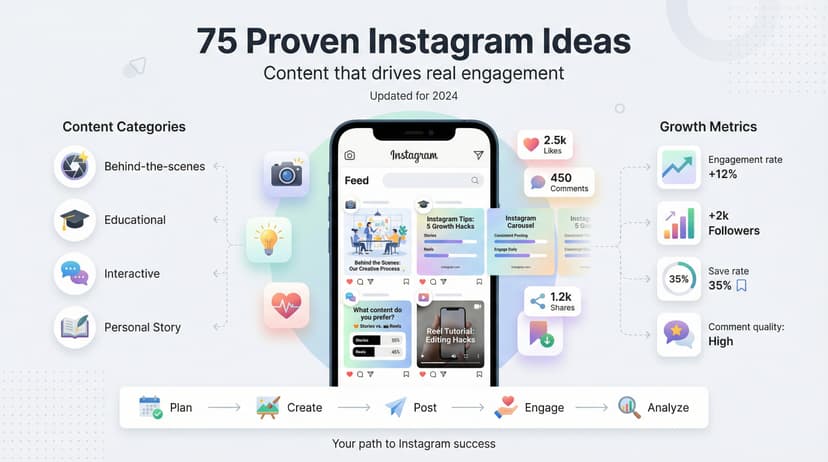 Instagram Content Ideas: 75 Posts That Work