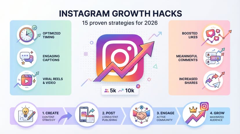 Instagram Growth Hacks: 15 Proven Strategies That Work in 2026