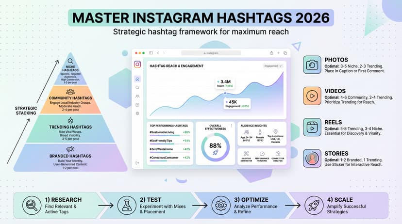 Instagram Hashtags Strategy: Complete 2026 Guide to Boost Your Reach & Engagement