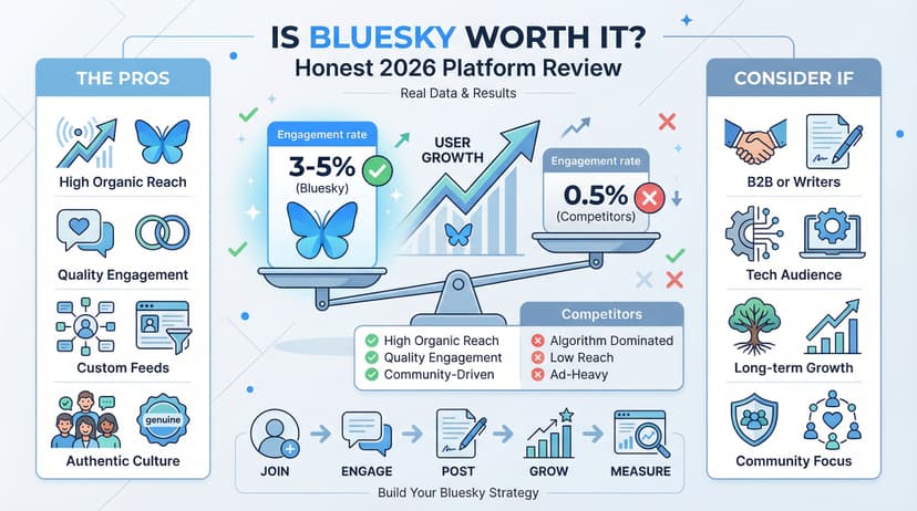 Bluesky vaut-il le coup ? Avis honnete 2026 pour createurs et marques