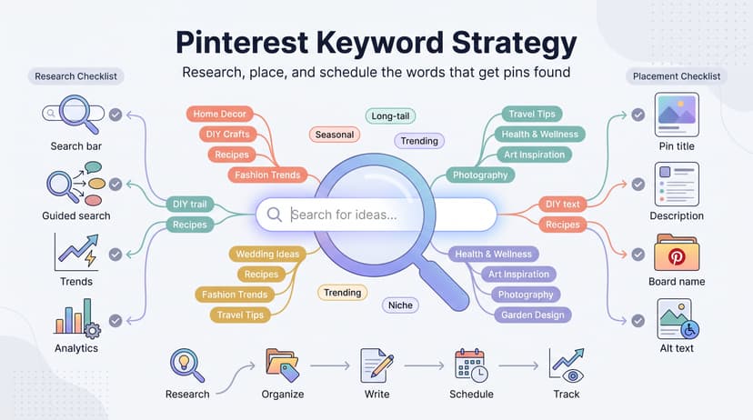 Pinterest Keywords Strategy: How to Research and Use Keywords to Get Found