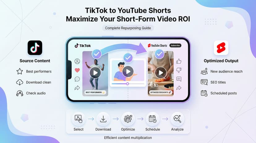 How to Repurpose TikToks to YouTube Shorts: The Complete Guide