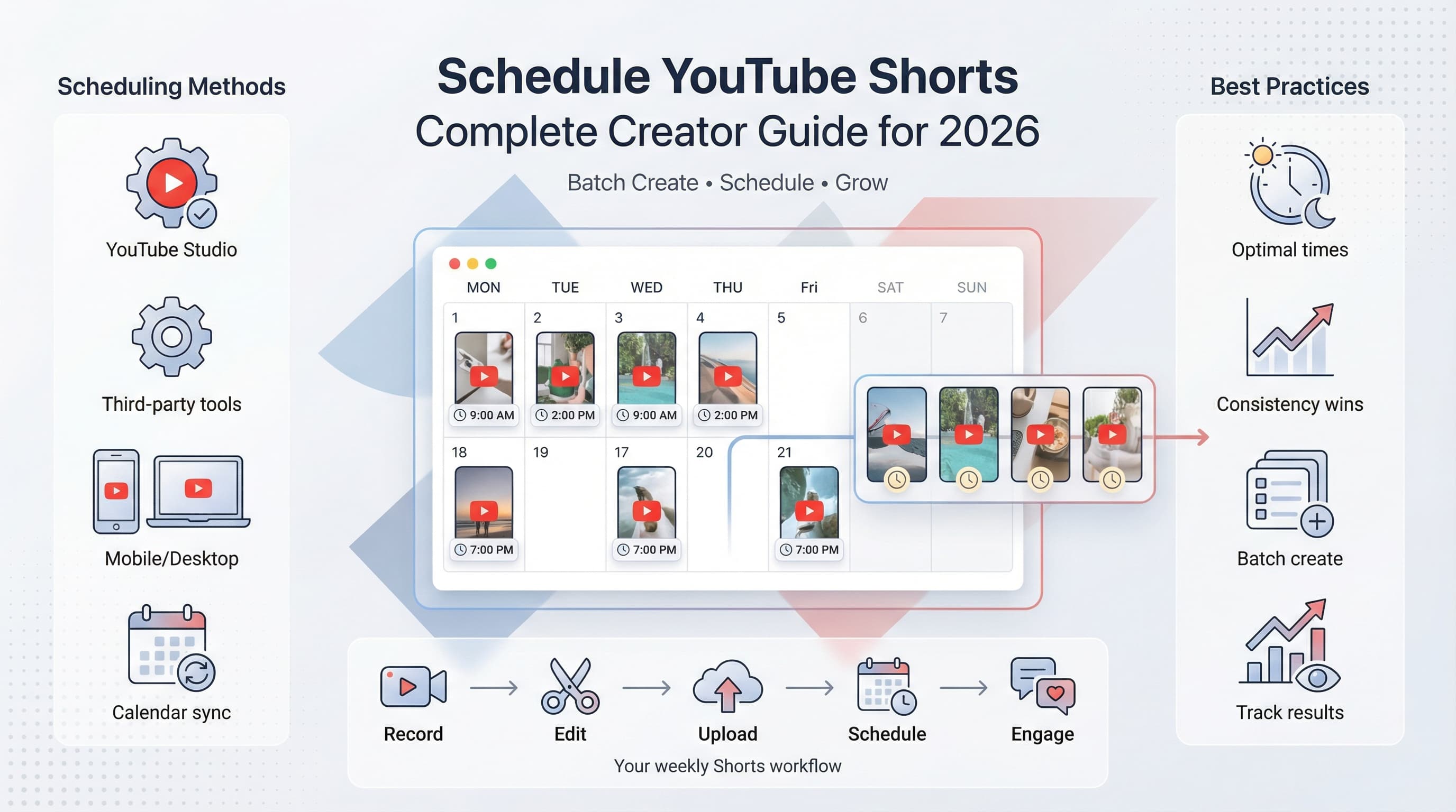 YouTube Shortsの予約投稿方法:2026年クリエイター・ブランド完全ガイド