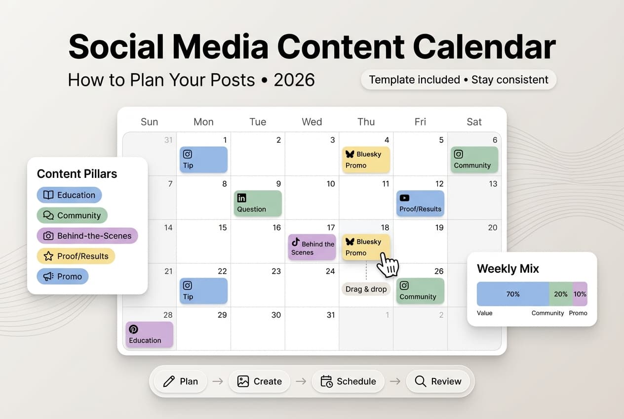 Social media content calendar planning guide