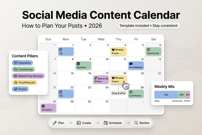 Social media content calendar planning guide