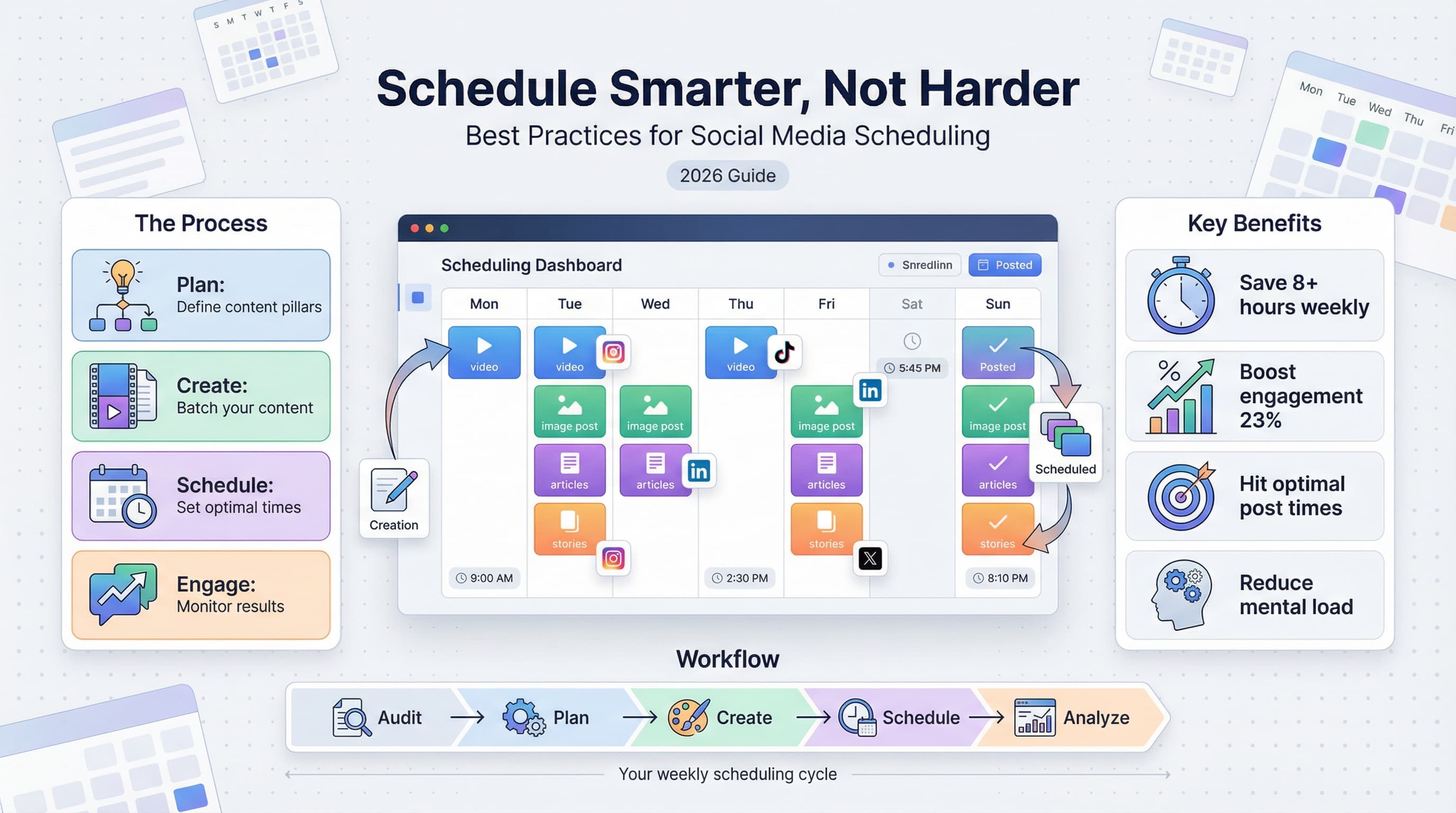Social Media Scheduling Best Practices for 2026: The Complete Guide