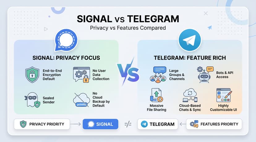 Telegram vs Signal: Privacy and Features Compared