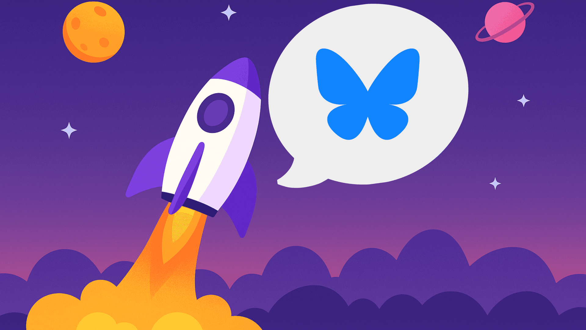 Content creation illustration with lightbulb, calendar, and social media post mockup