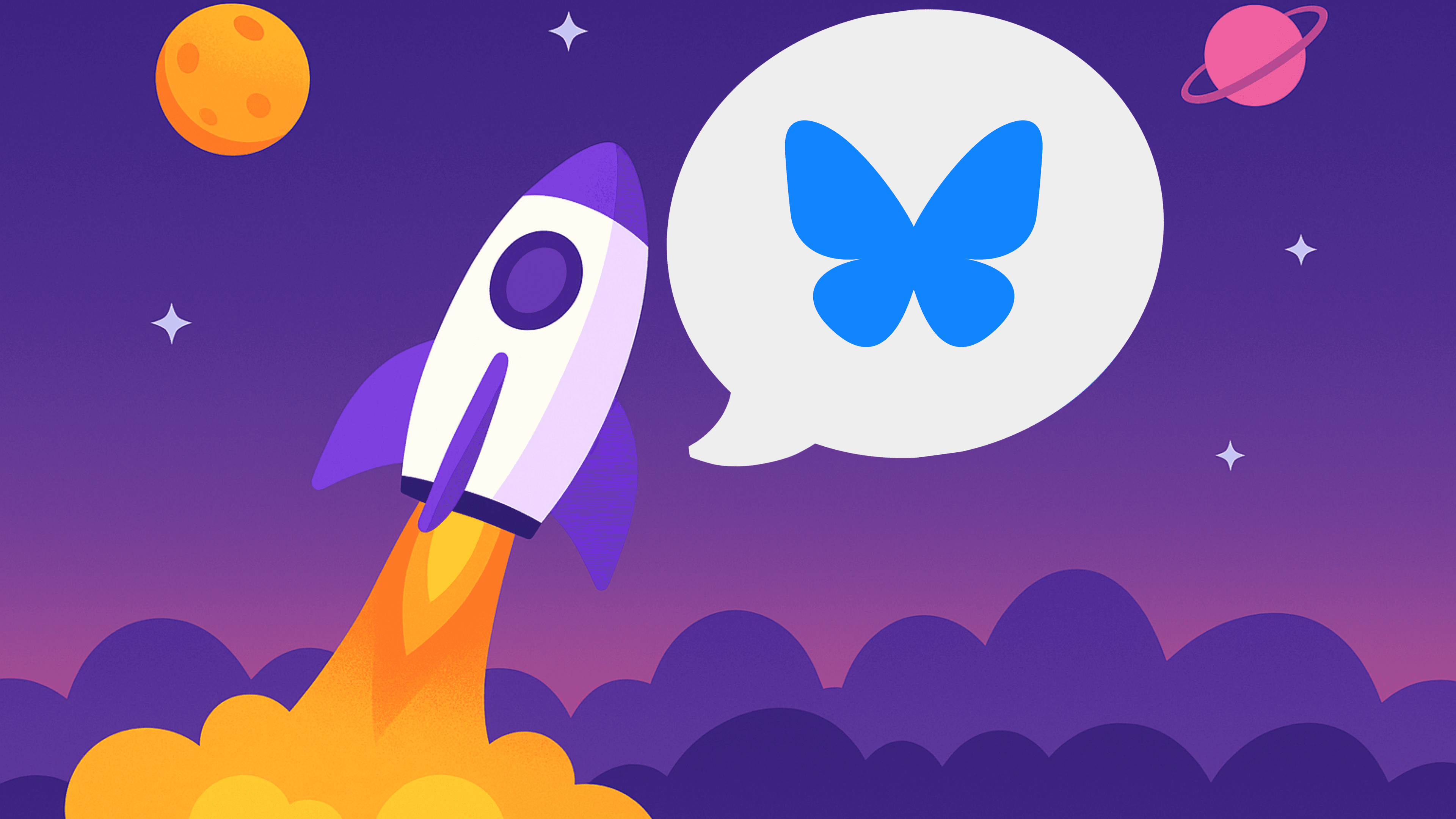 Content creation illustration with lightbulb, calendar, and social media post mockup