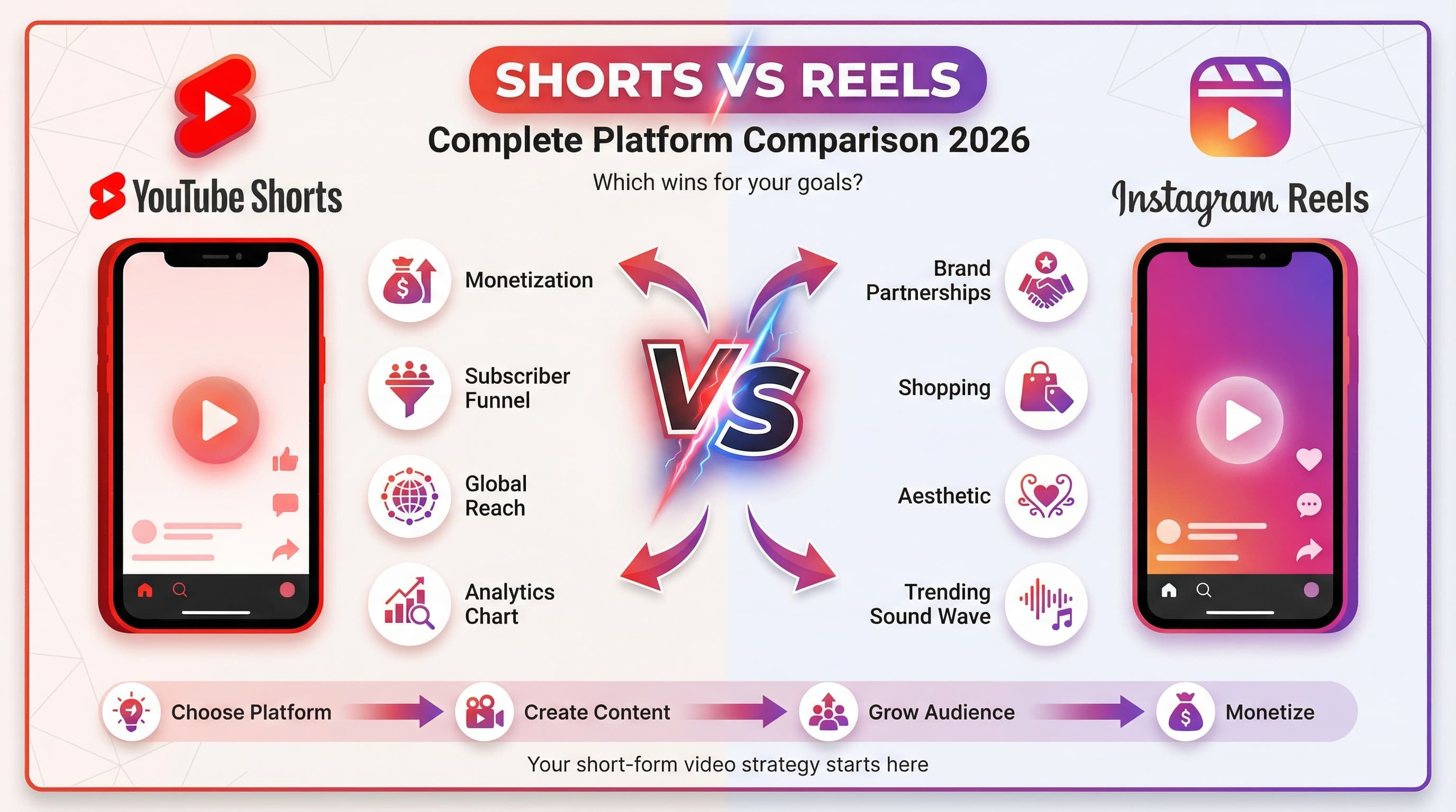 YouTube Shorts vs Reels : comparaison complète pour 2026