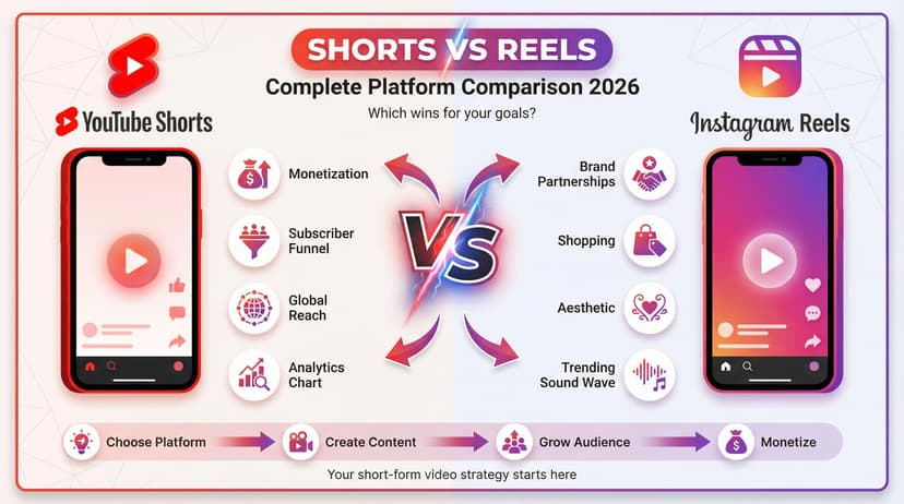 YouTube Shorts vs Reels : comparaison complète pour 2026